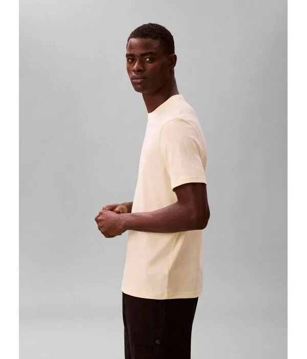 Мужская футболка хлопковая Regular Fit Pima Calvin Klein, Giallo — фото 4