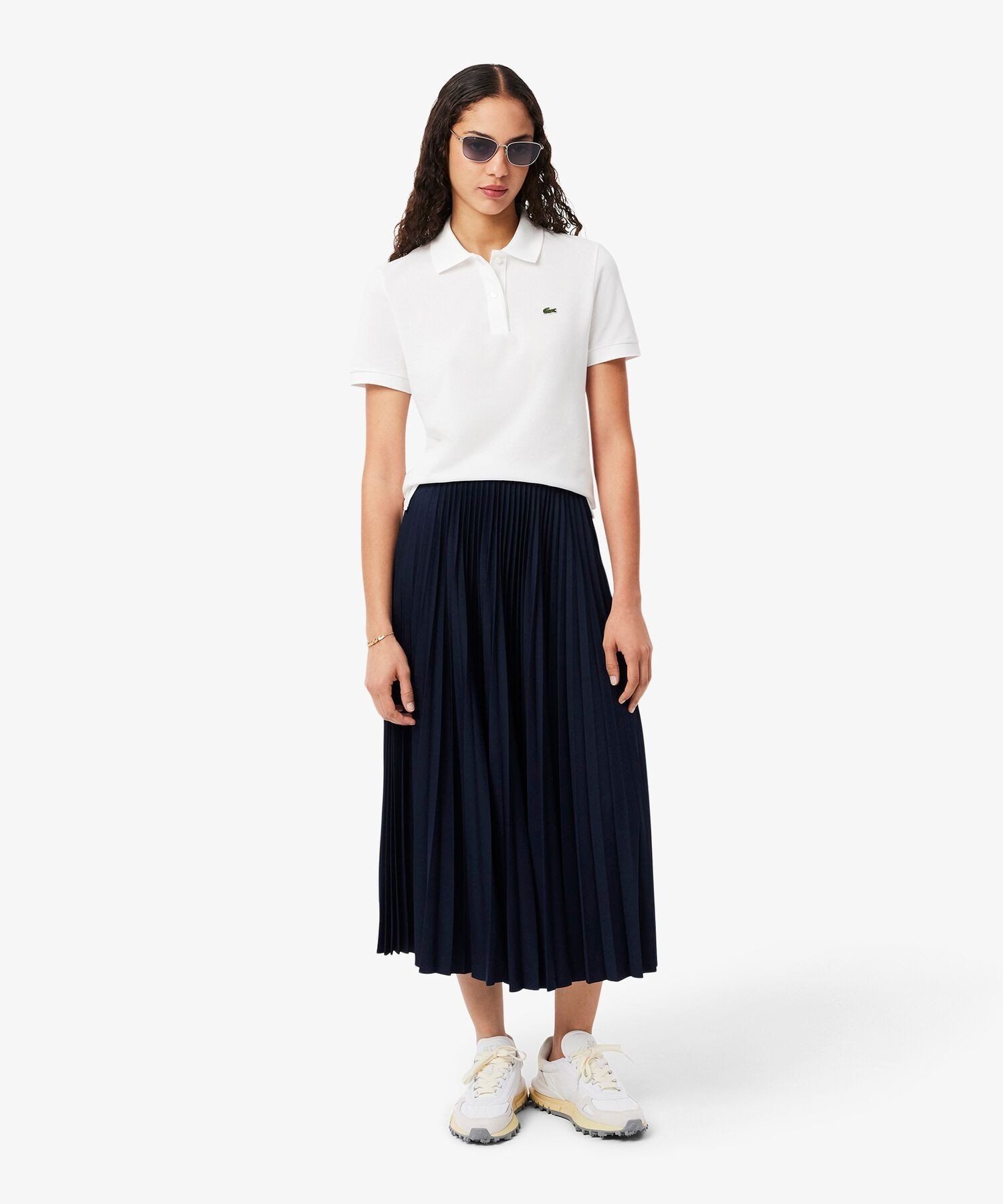 Юбка LACOSTE Жаккардовая с плиссировкой Navy — фото 2