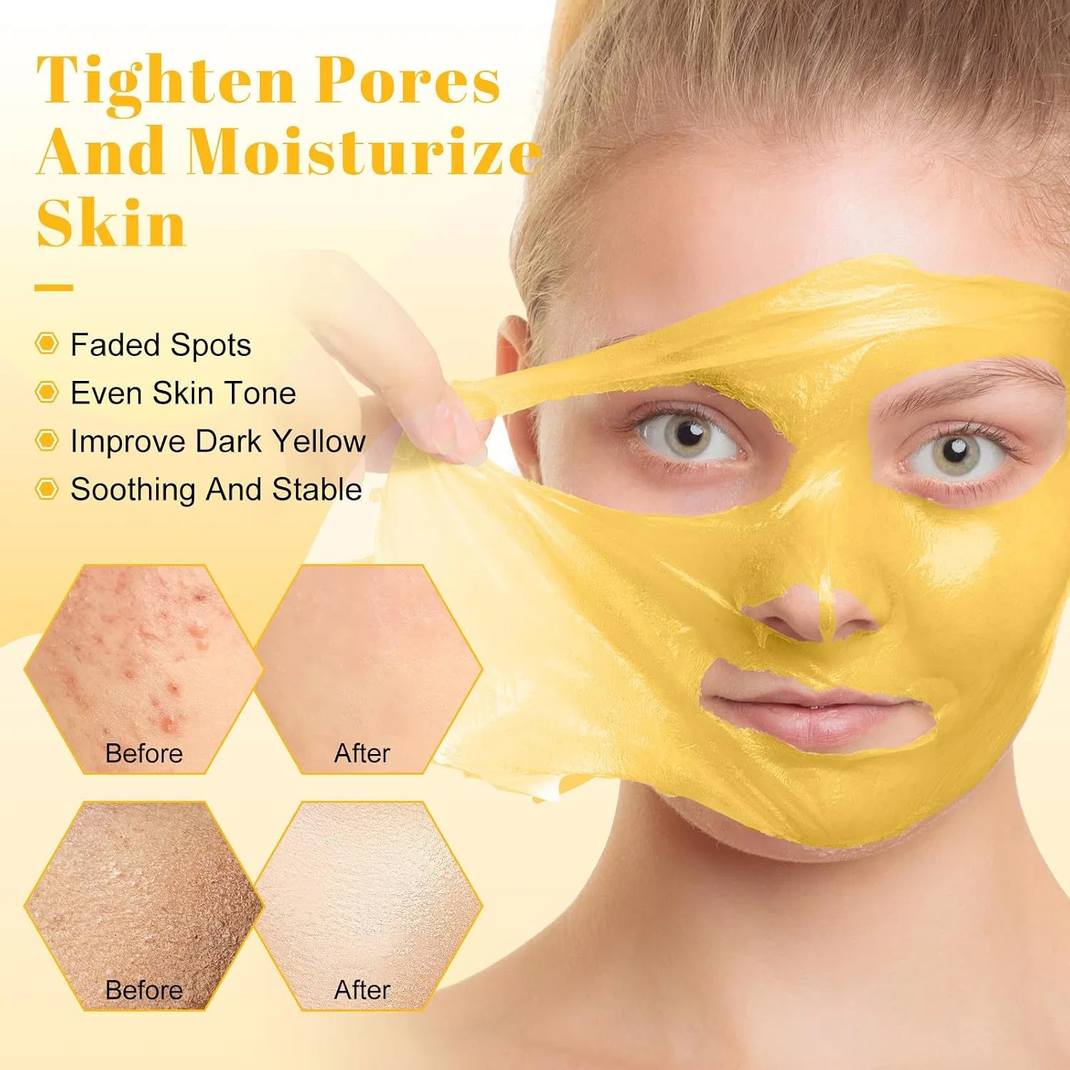 Маска для лица отшелушивающая Honey Peel Off Mask, 30 мл, 2 шт Generisch — фото 4
