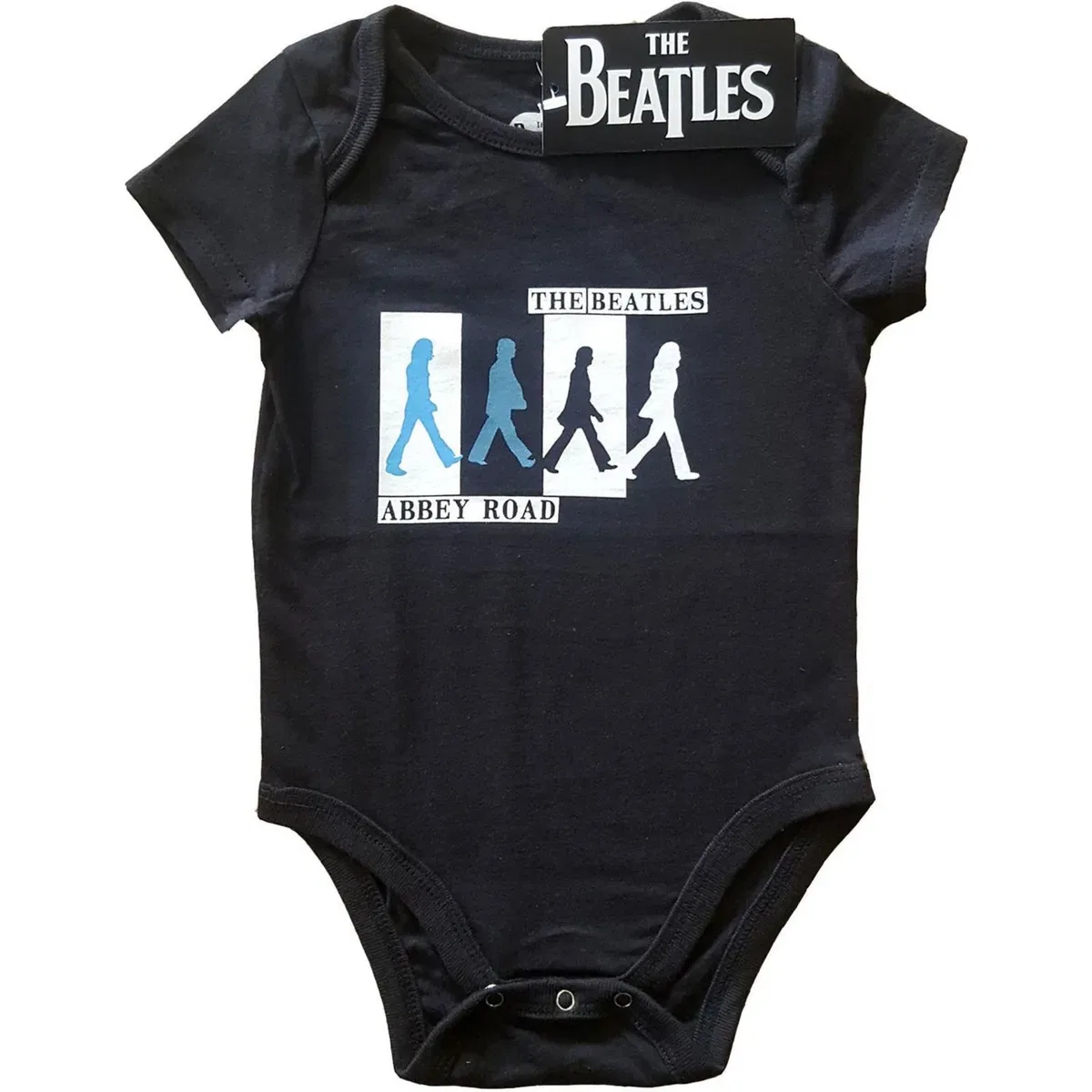 Футболка с принтом Abbey Road Colours Crossing Grow The Beatles, Black