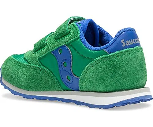 Детские кроссовки для девочек с липучкой Baby Jazz Hook & Loop Cobalt Saucony, Green — фото 2