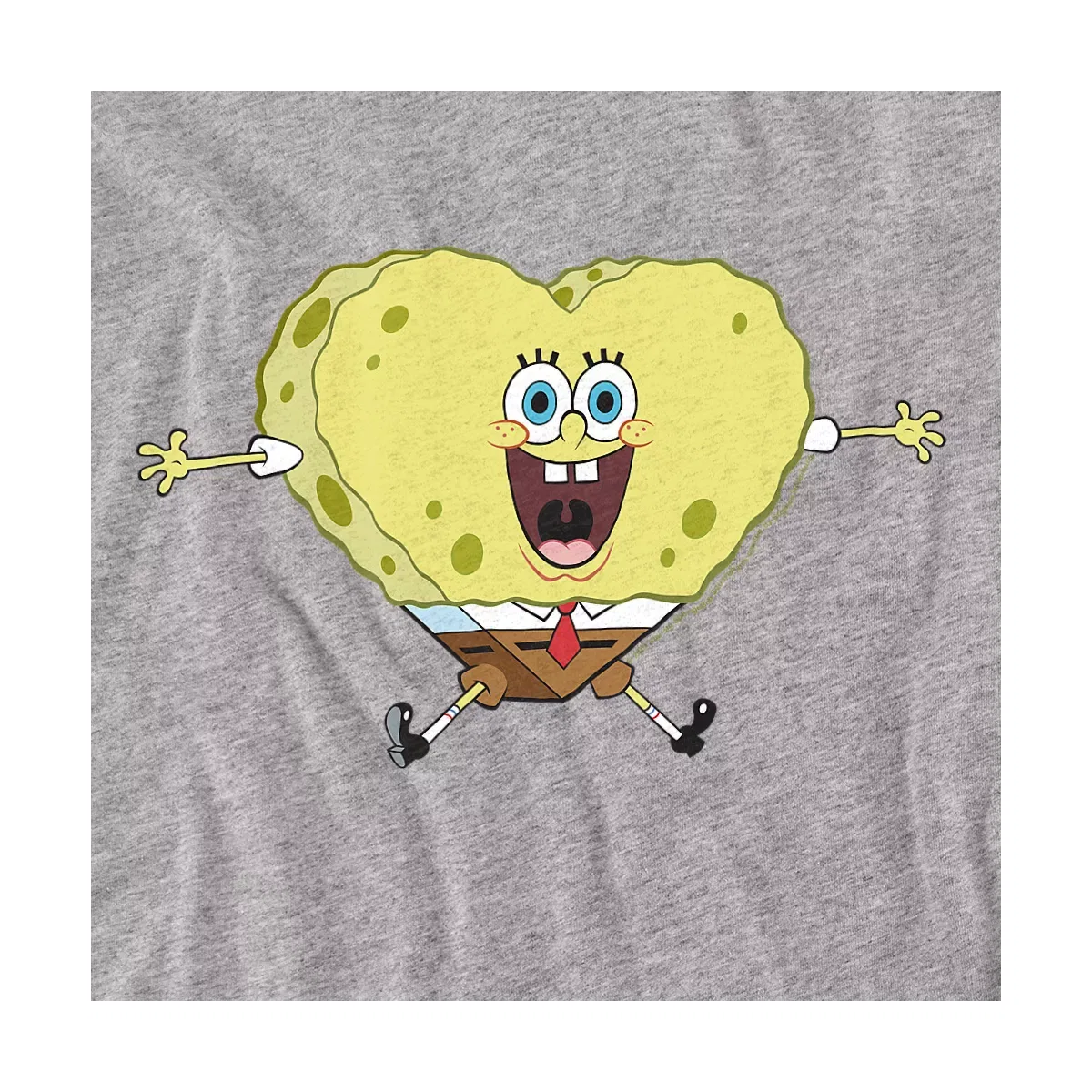 Детское боди с коротким рукавом SpongeBob, Athletic Heather — фото 2