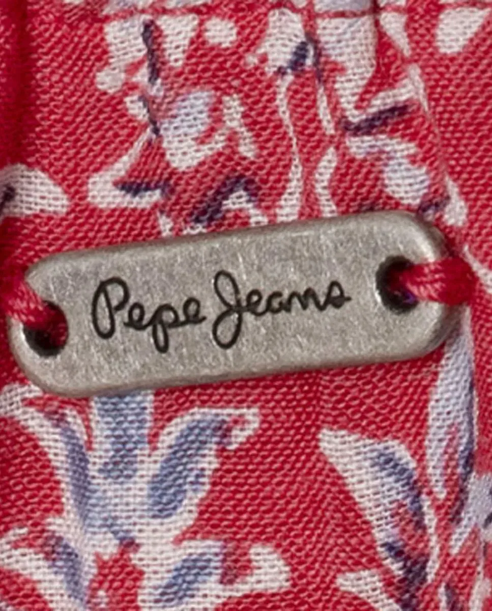 Детский комбинезон для девочек с принтом Imma Pepe Jeans, Red — фото 4