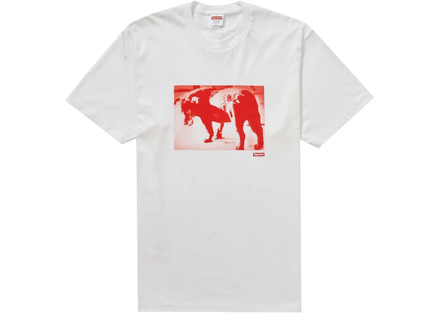 Мужская футболка с принтом Supreme Daidō Moriyama Dog Tee, White