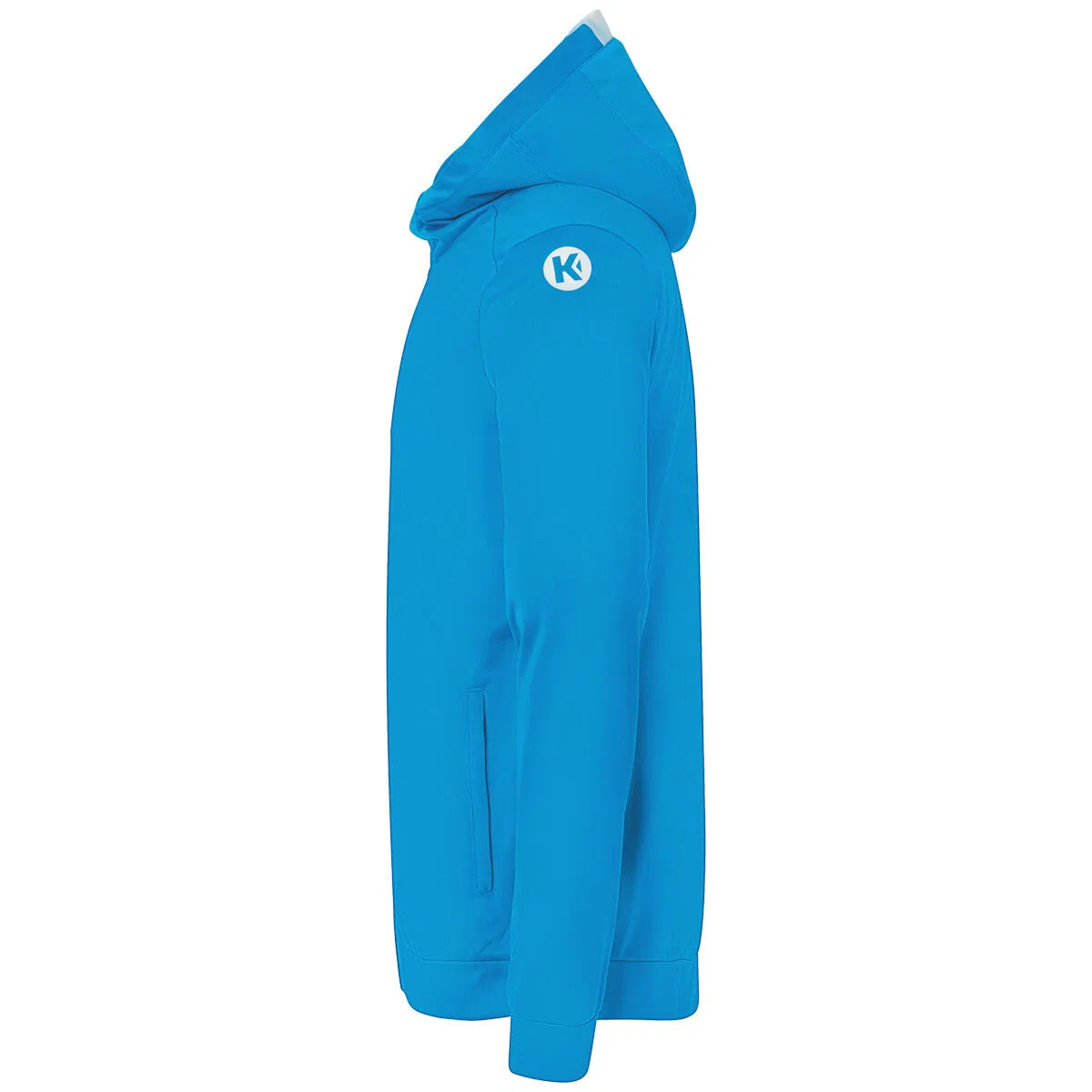 Детская тренировочная куртка PLAYER HOOD JACKET Kempa, Pastellblau Weiss Schwarz — фото 3
