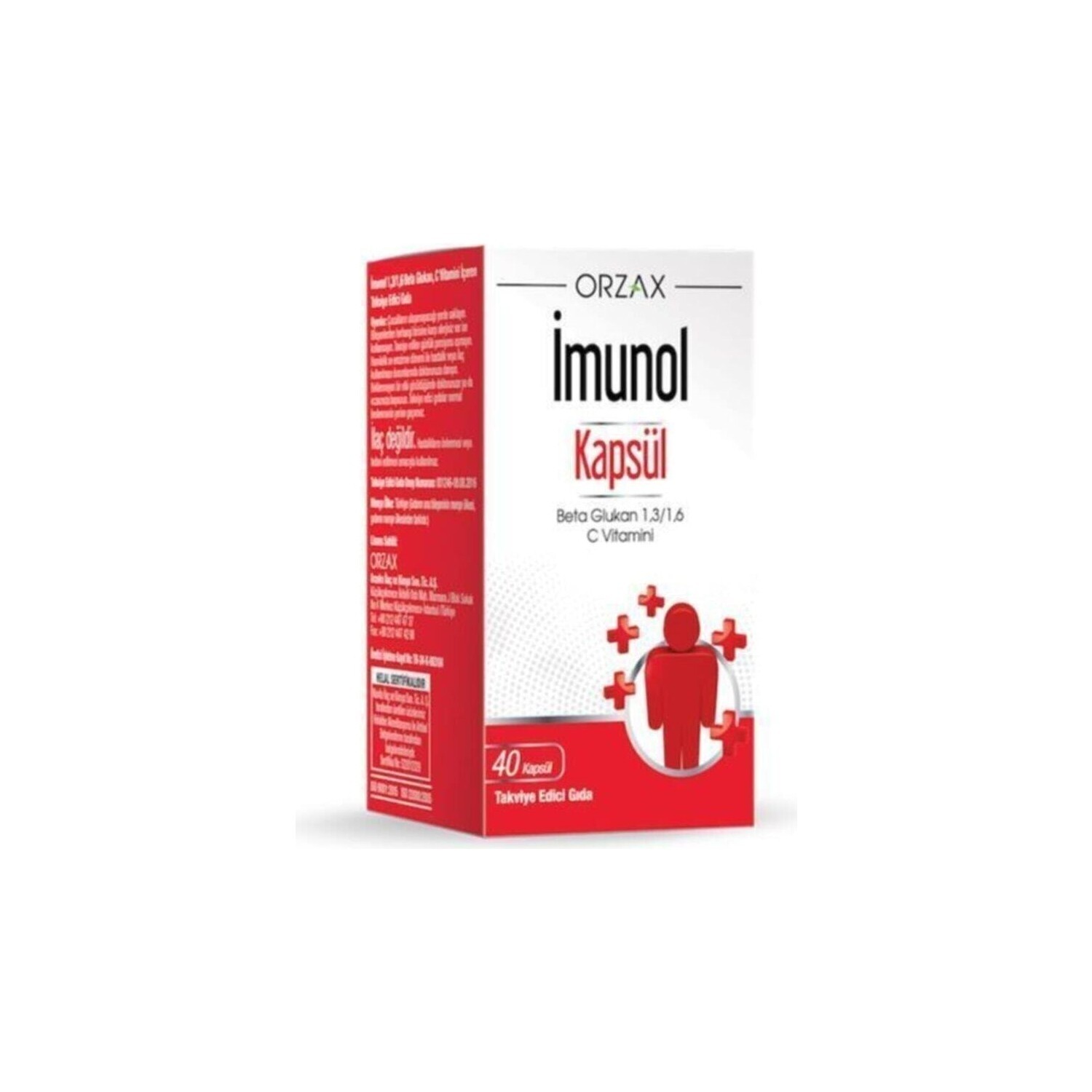 

Добавка Orzax Imunol, 40 Капсул