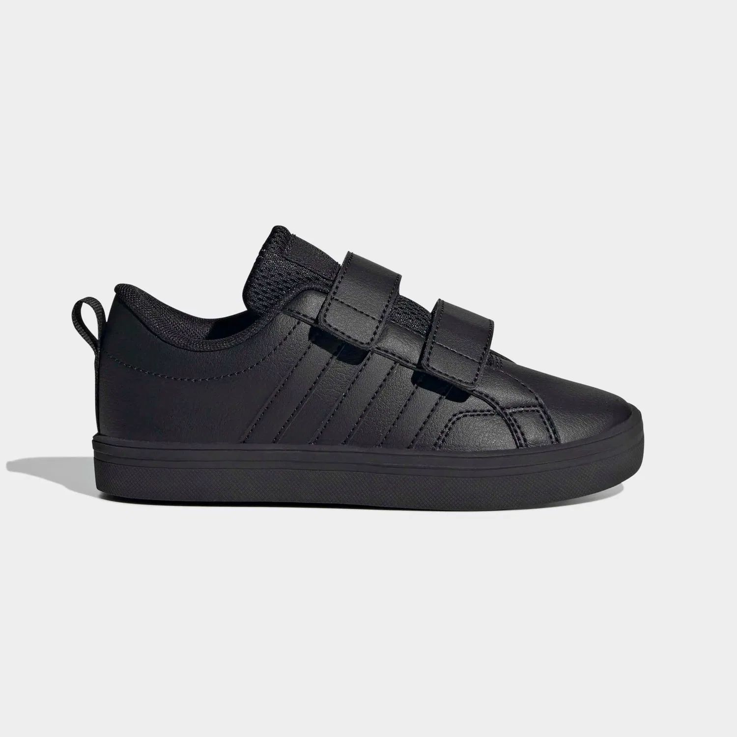 Детские спортивные кроссовки на липучке VS PACE 2.0 KIDS Adidas, Core Black/Core Black/White — фото 2