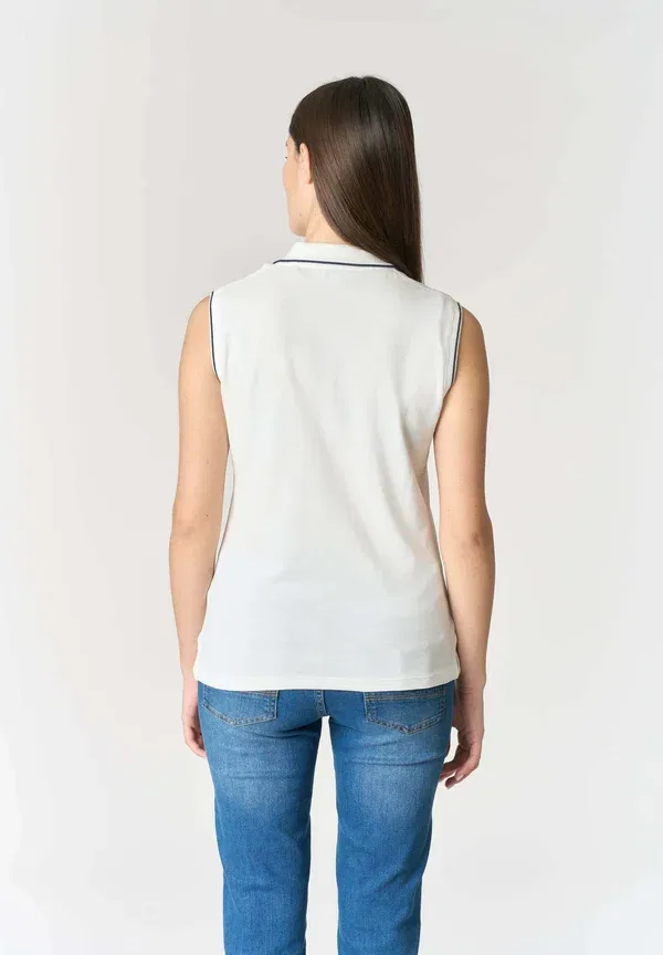 Футболка поло хлопковая Polo shirt U.S. Polo Assn., белый — фото 3