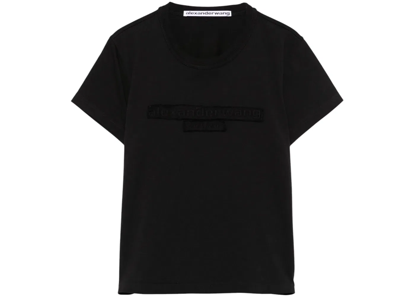 Женская футболка с принтом Distressed Logo Tee Alexander Wang, Black