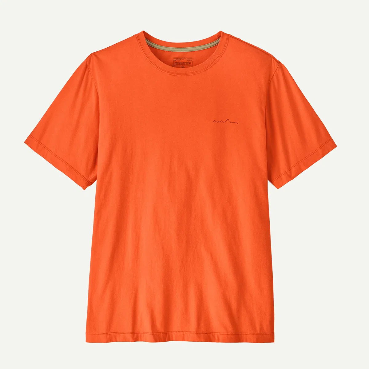 Мужская футболка с коротким рукавом с принтом Multi-Pitch Patagonia, Orange Peel — фото 4