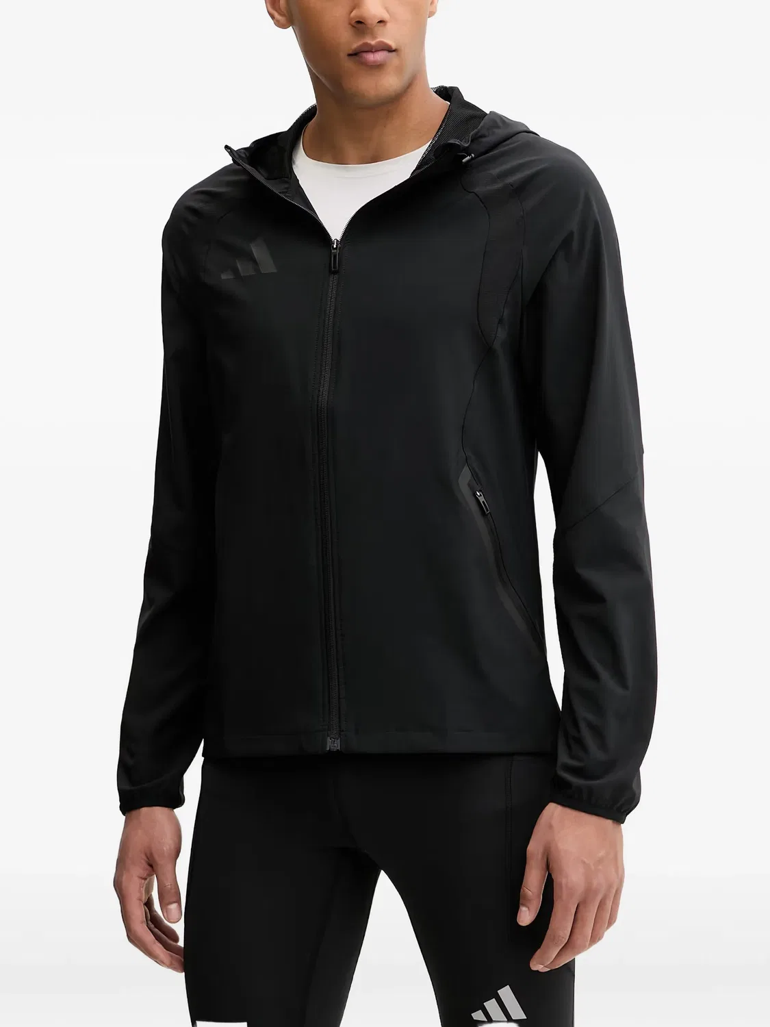 Куртка с капюшоном Travel черная Adidas, черный