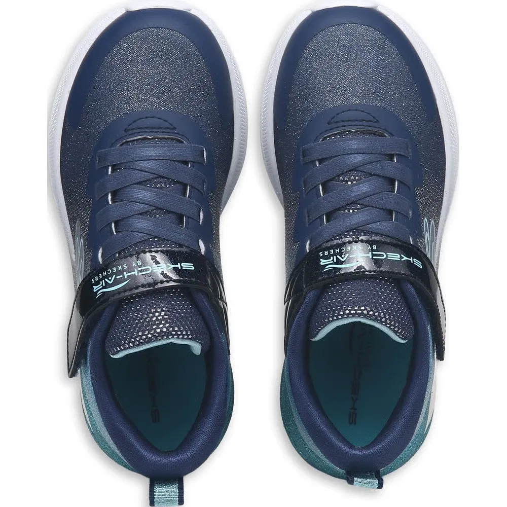 Детские кроссовки Microspec Max Advance Skechers, Navy Glitter Ombre — фото 4