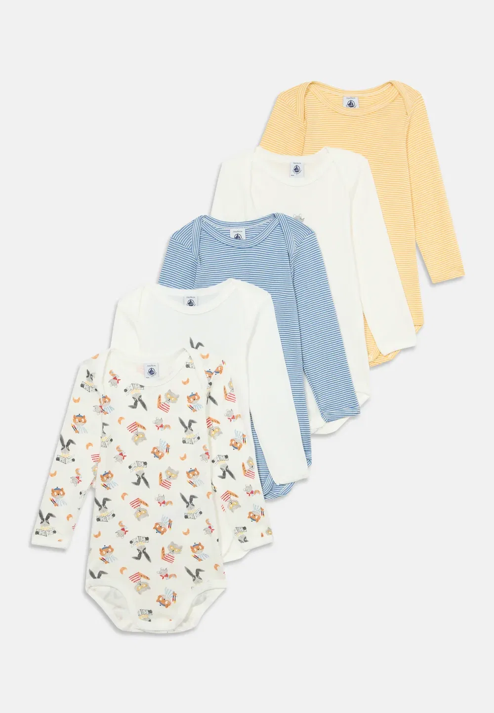 5 кубиков пресса - тело Petit Bateau, Multi-Coloured