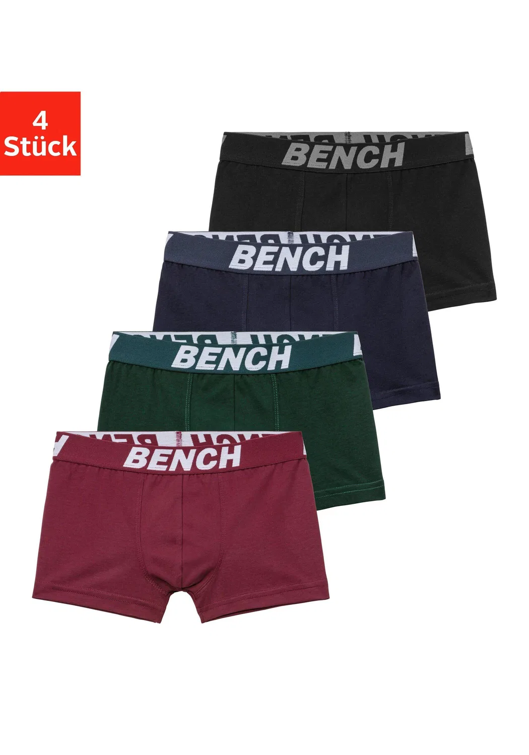 Детские боксеры с принтом Bench, Bunt Petrolblau Navyblau