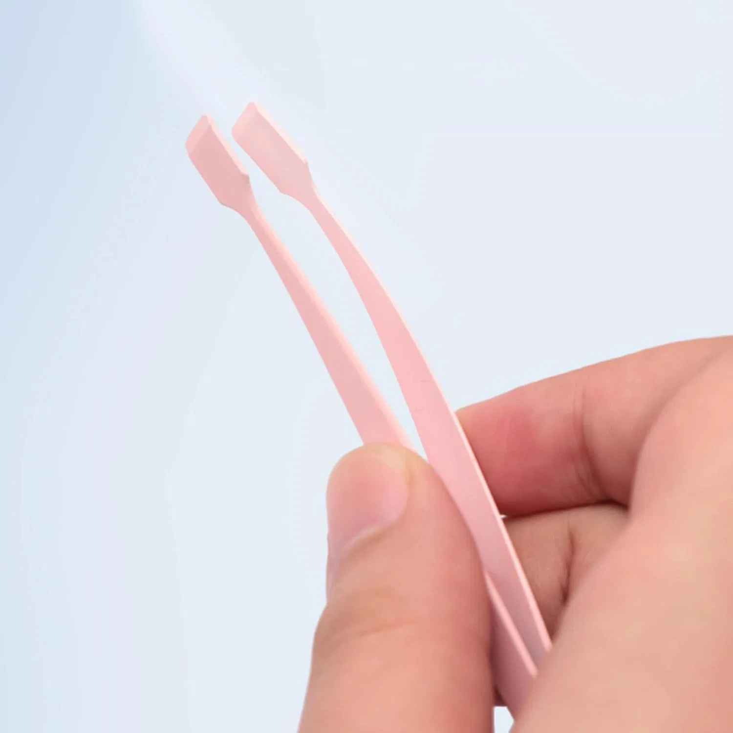 Пинцет для наращивания ресниц с плоским широким наконечником, Mllepjdh, 12 см, Black — фото 4