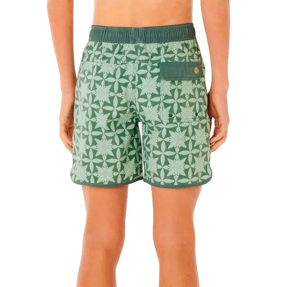 Детские плавки для мальчиков с принтом Pacific Rinse Gem Volley Rip curl, Green — фото 2