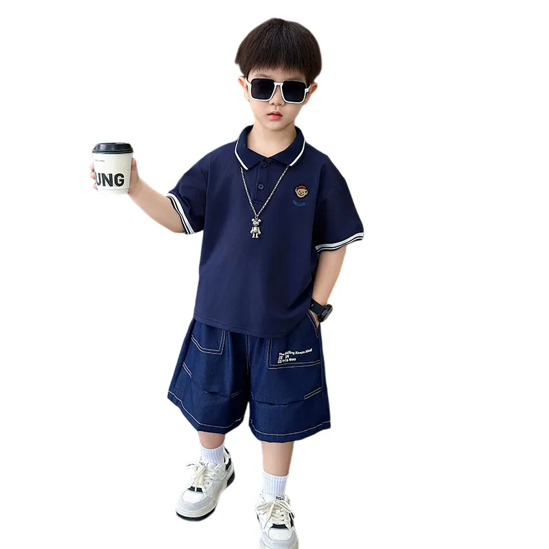Детский спортивный костюм из хлопка Lanza, Цвет Navy Blue