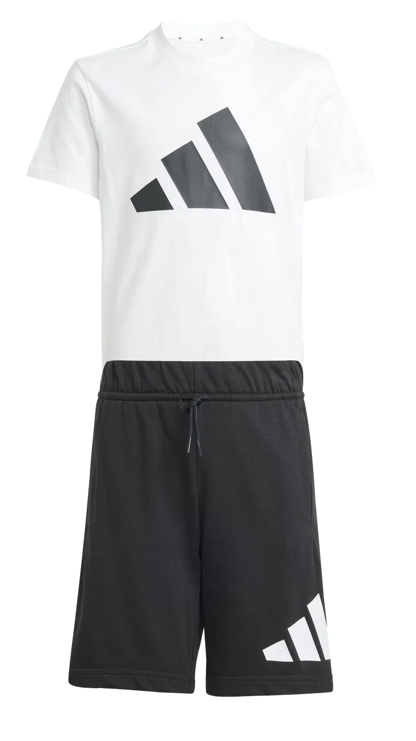 Детский спортивный костюм с коротким рукавом Adidas, черный