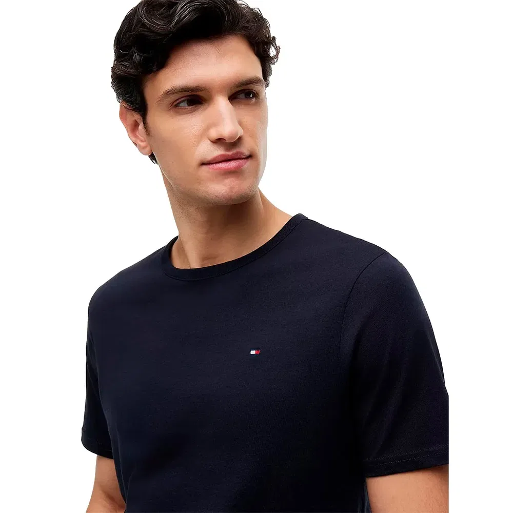 Комплект футболок Tommy Hilfiger Regular Fit, 3 предмета, темно-синий — фото 4