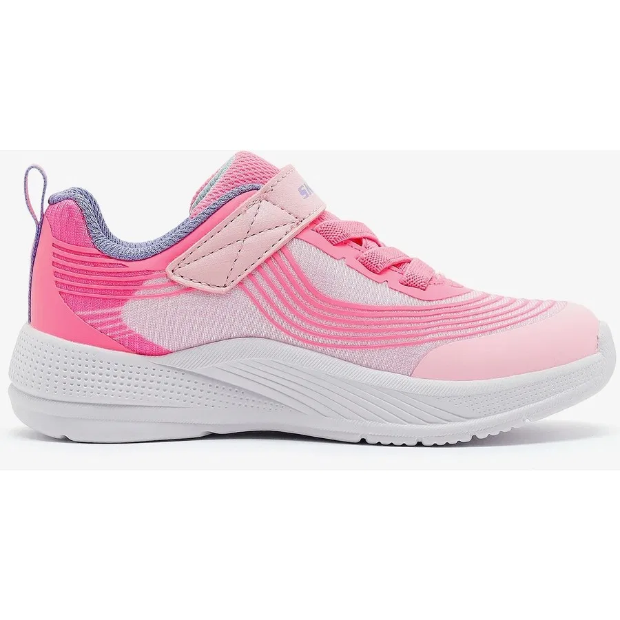 Кроссовки детские с амортизацией Microspec Advance Skechers, Светло-розовый — фото 2