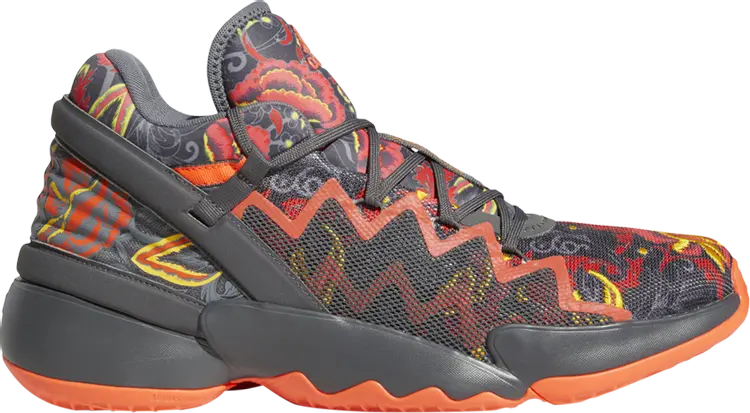

Кроссовки Adidas D.O.N. Issue #2 'Floral', серый