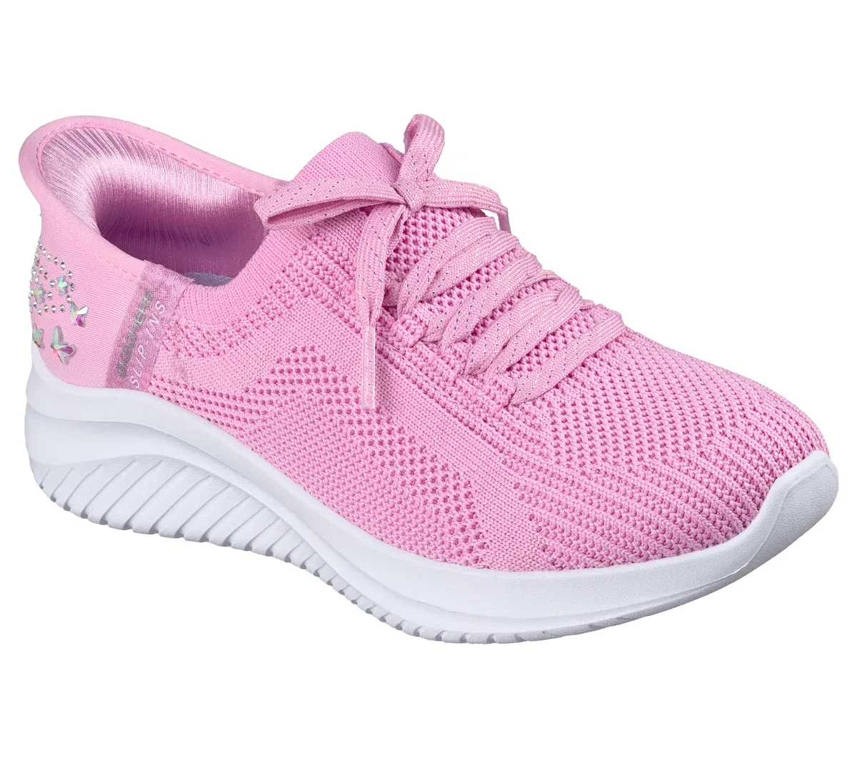 Детские слипоны Ultra Flex 3.0 - Glimmer Dream Skechers, розовый — фото 4