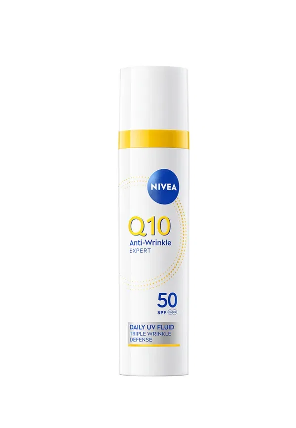 Дневной флюид для лица SPF 50 Q10 anti-falten experte daily uv fluid lsf 50 Nivea 40 мл — фото 2