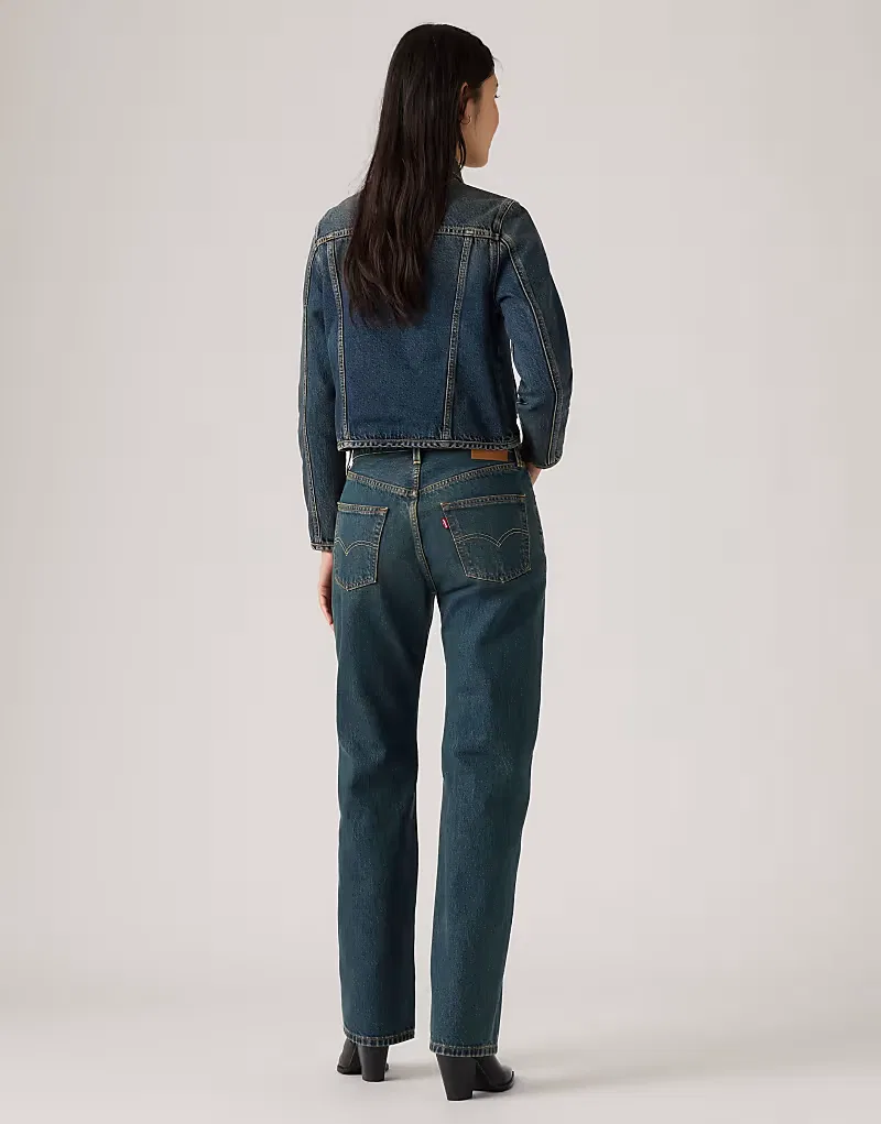 Джинсы Levi's 501 '90-х годов из денима с кромкой, выцветшего, синий