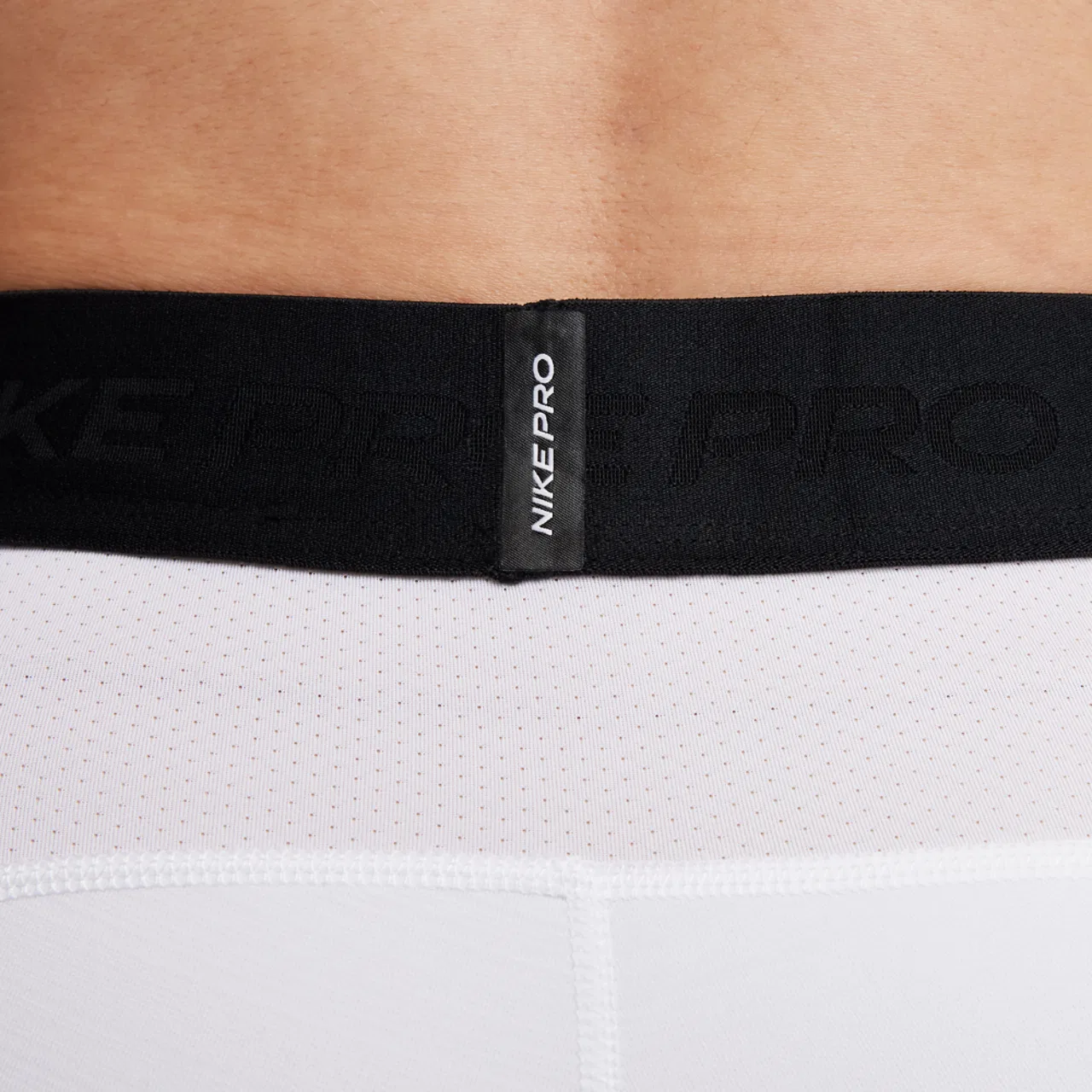 Мужские леггинсы Nike Pro Warm Tight, White/Black — фото 4