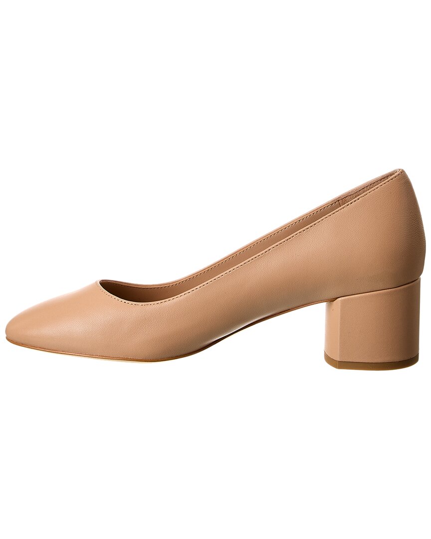 Туфли-лодочки Stuart Weitzman Bridget 50 Block Leather, бежевый — фото 2