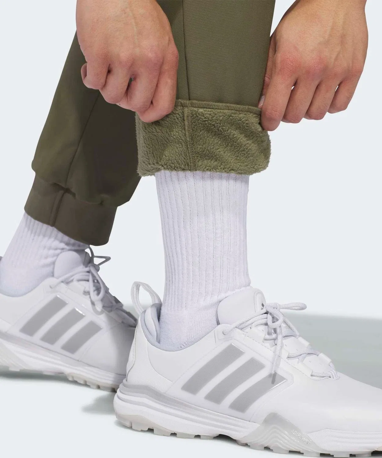 Мужские утепленные брюки Climawarm с флисом, 9/10 длины, Adidas, Green — фото 4