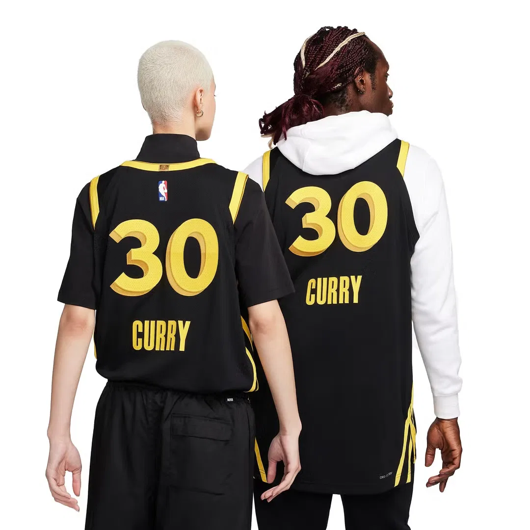 Джерси баскетбольное с технологией Dri-FIT ADV NBA Authentic Jersey 2023/24 City Edition Golden State Warriors Stephen Curry Nike — фото 2