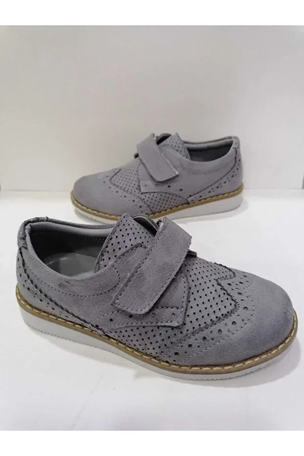 Детские оксфорды для мальчиков с ортопедической подошвой Özgür Kids, Gray — фото 3