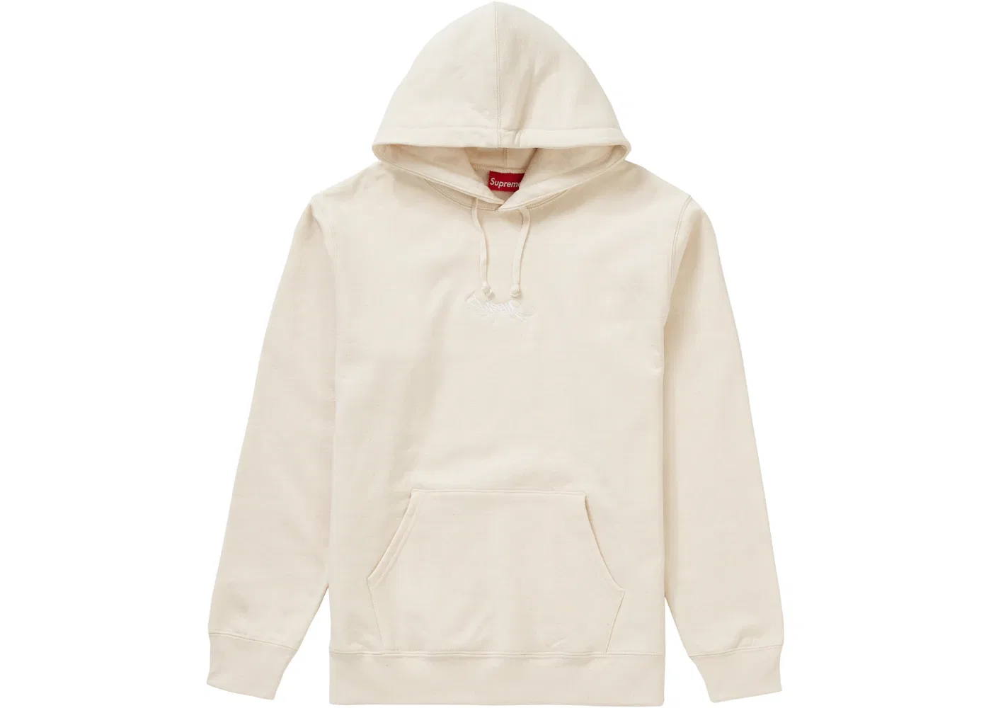 Мужской худи с капюшоном с принтом Hooded Sweatshirt Supreme, Natural