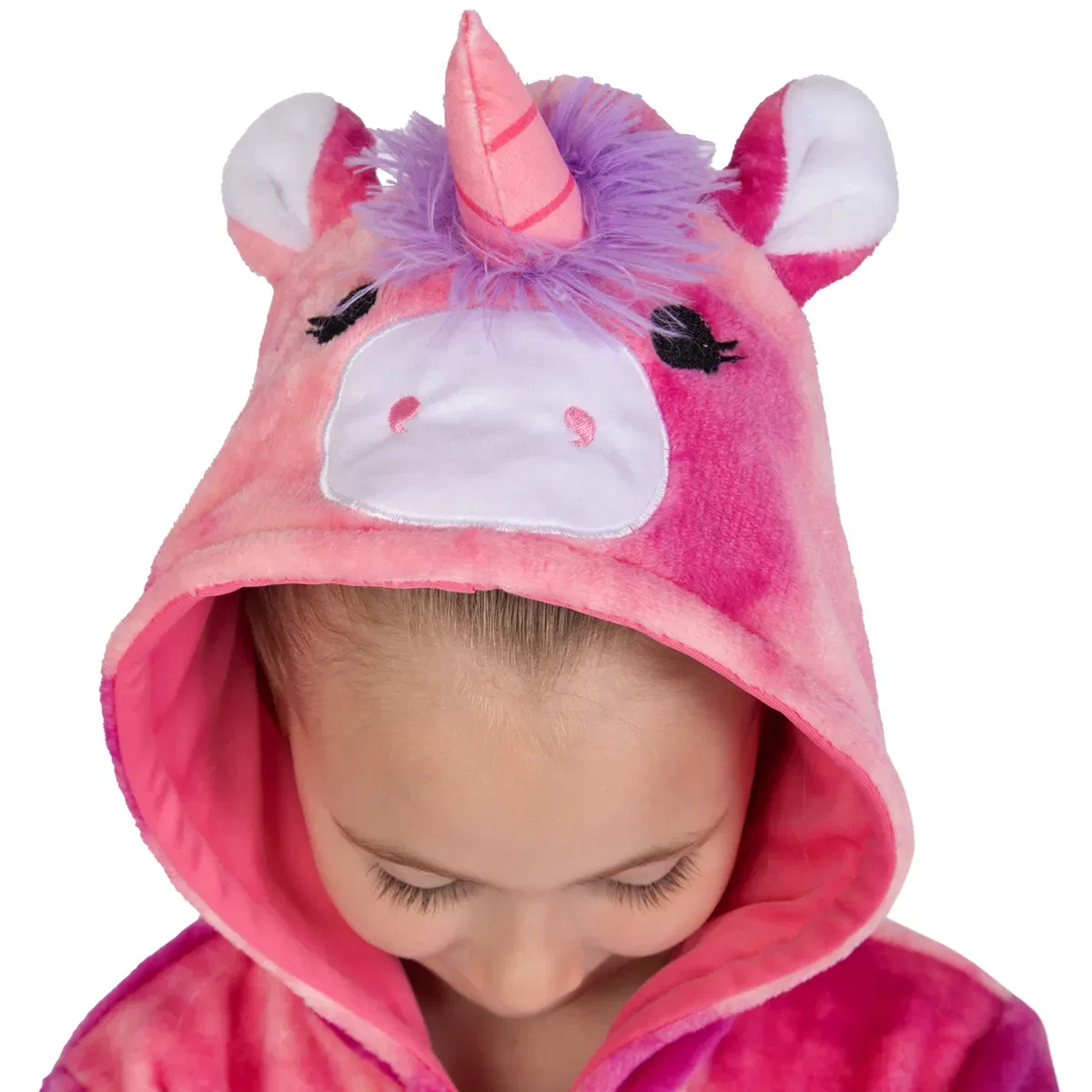 Детский костюм-пижама Unicorn onesie with 3d horn Squishmallows, Pink — фото 3