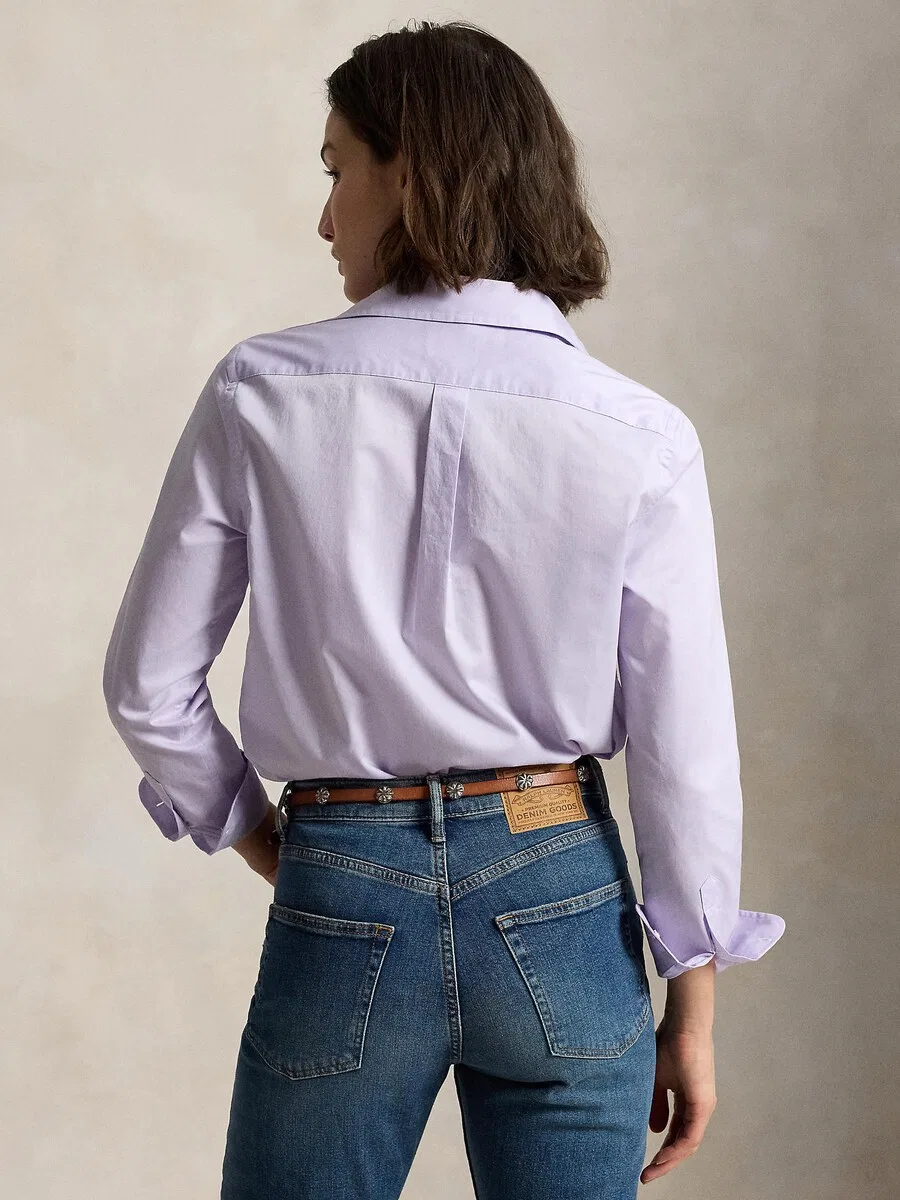 Блузка Polo Ralph Lauren лавандового цвета — фото 3