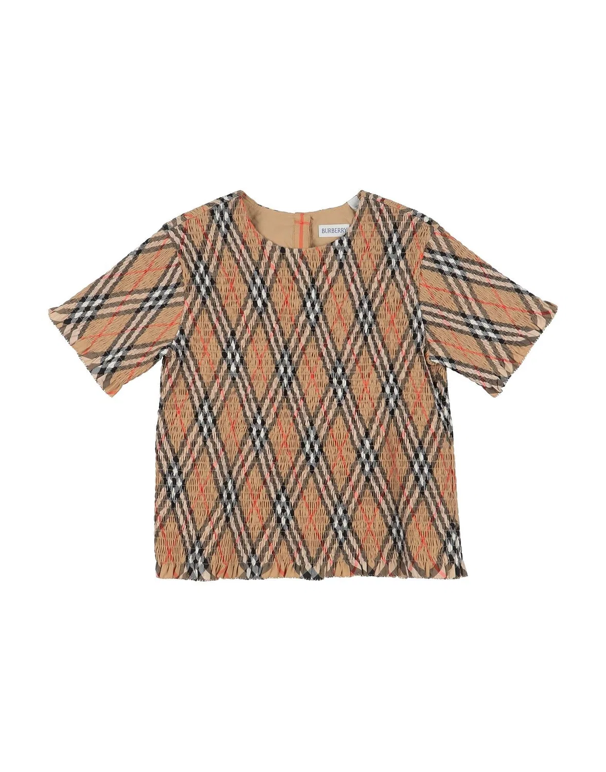 Детский топ с принтом Burberry, бежевый