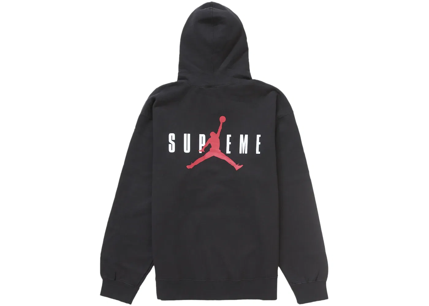 Мужская худи с принтом Supreme Jordan Sweatshirt (FW24), Black
