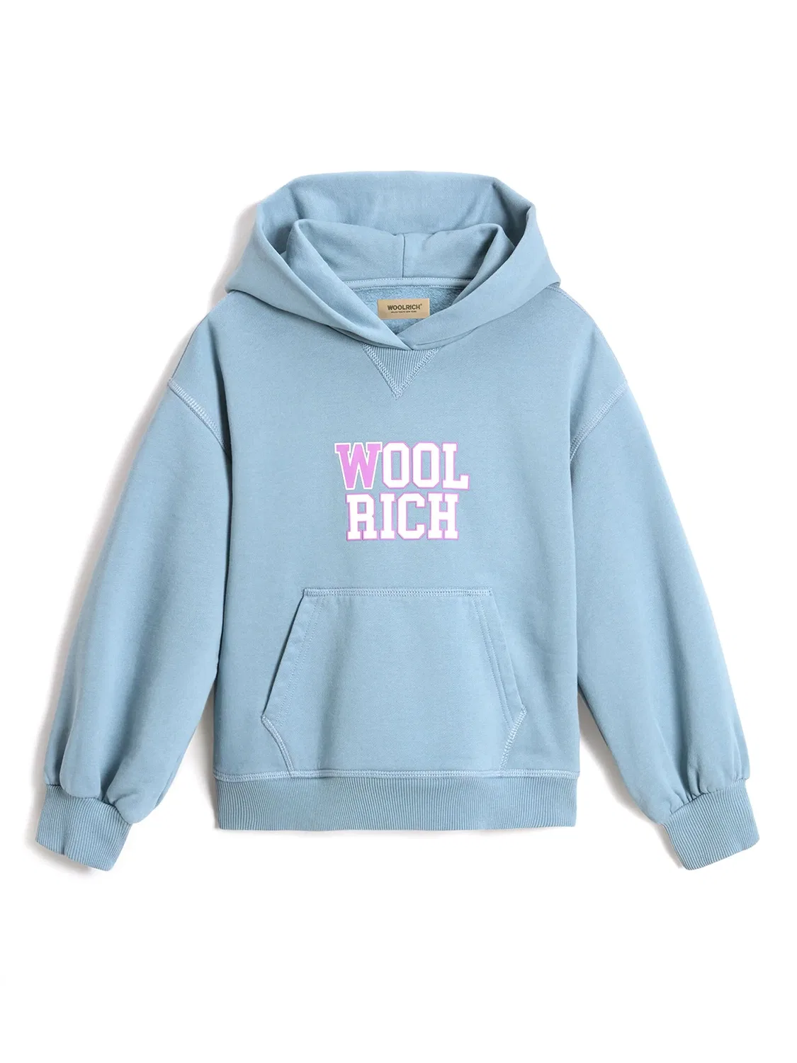 Худи с Пухлыми Рукавами из Хлопка Woolrich, небесно-голубой