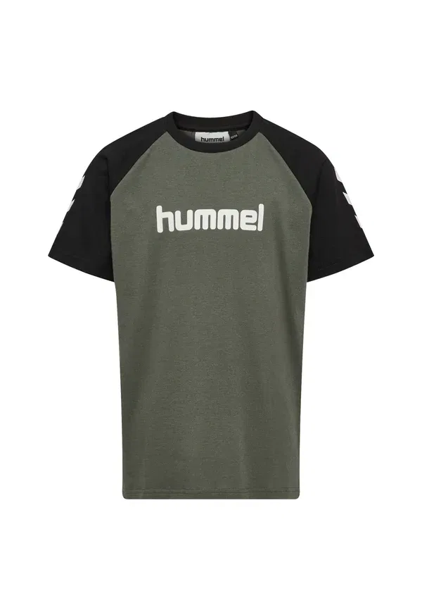 Футболка унисекс с принтом Hummel, серый