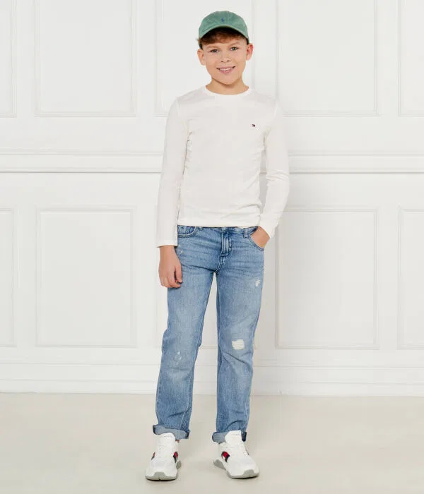 Детский комплект лонгсливов Tommy Hilfiger, белый — фото 2