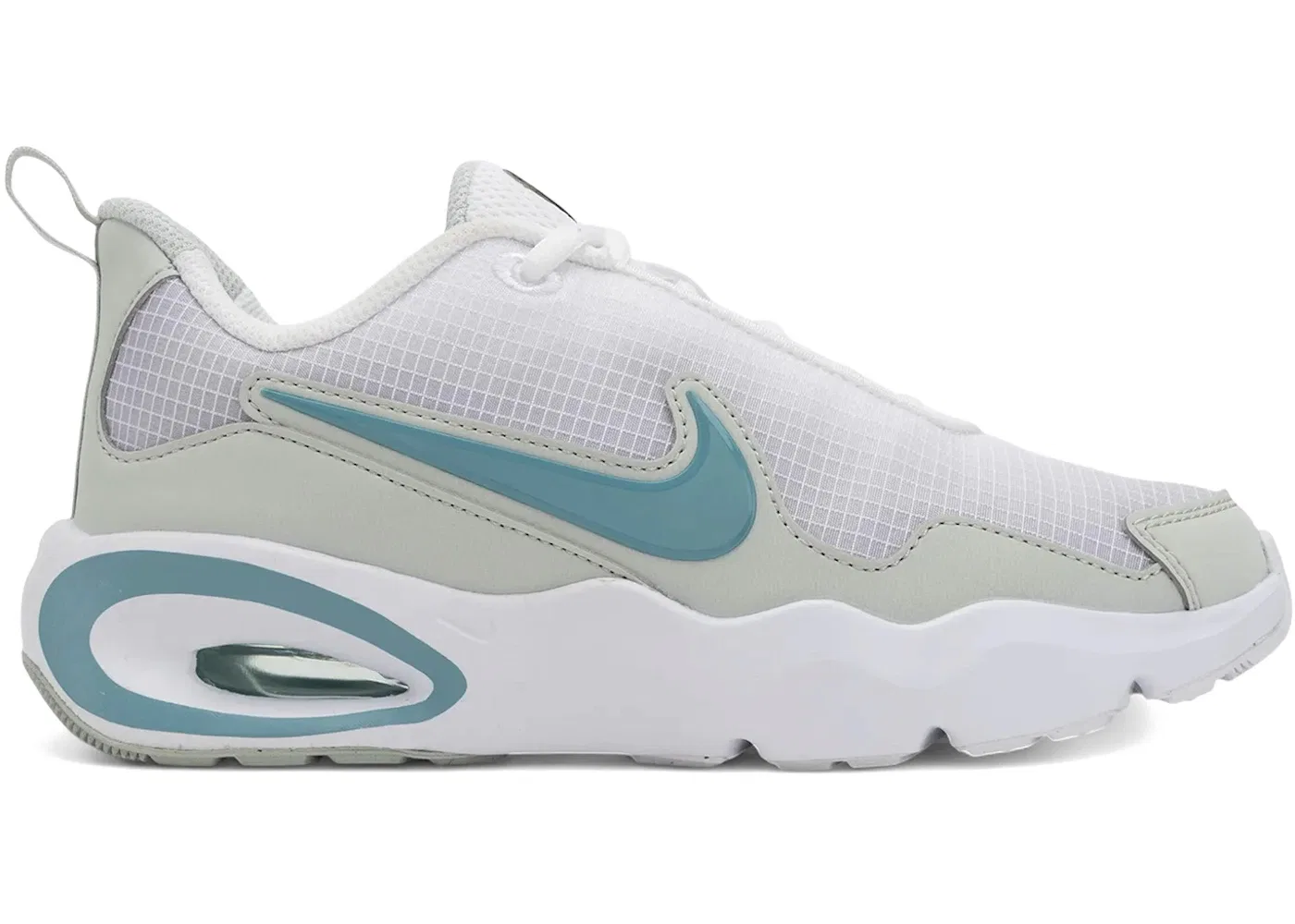 Детские кроссовки с принтом Air Max Nova Nike, цвет White/Denim Turquoise/Light Silver/Mint Foam
