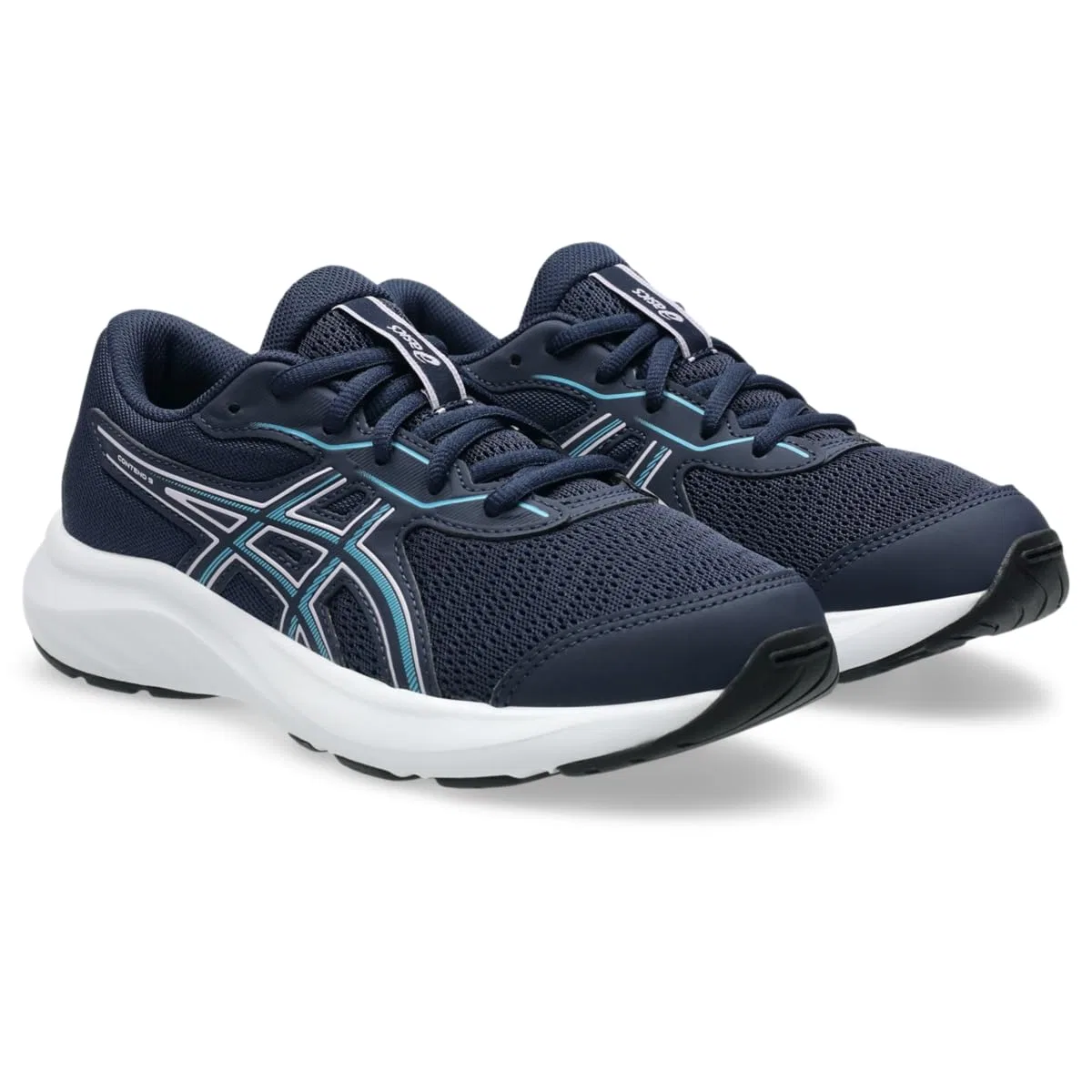 Детские кроссовки для мальчиков с принтом Contend 9 Gs ASICS, Midnight Stillwater — фото 2