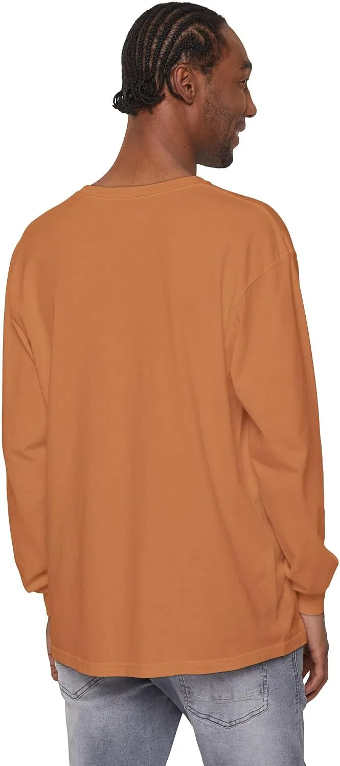 Мужская футболка с длинным рукавом Comfort Colors 6014, Yam — фото 4