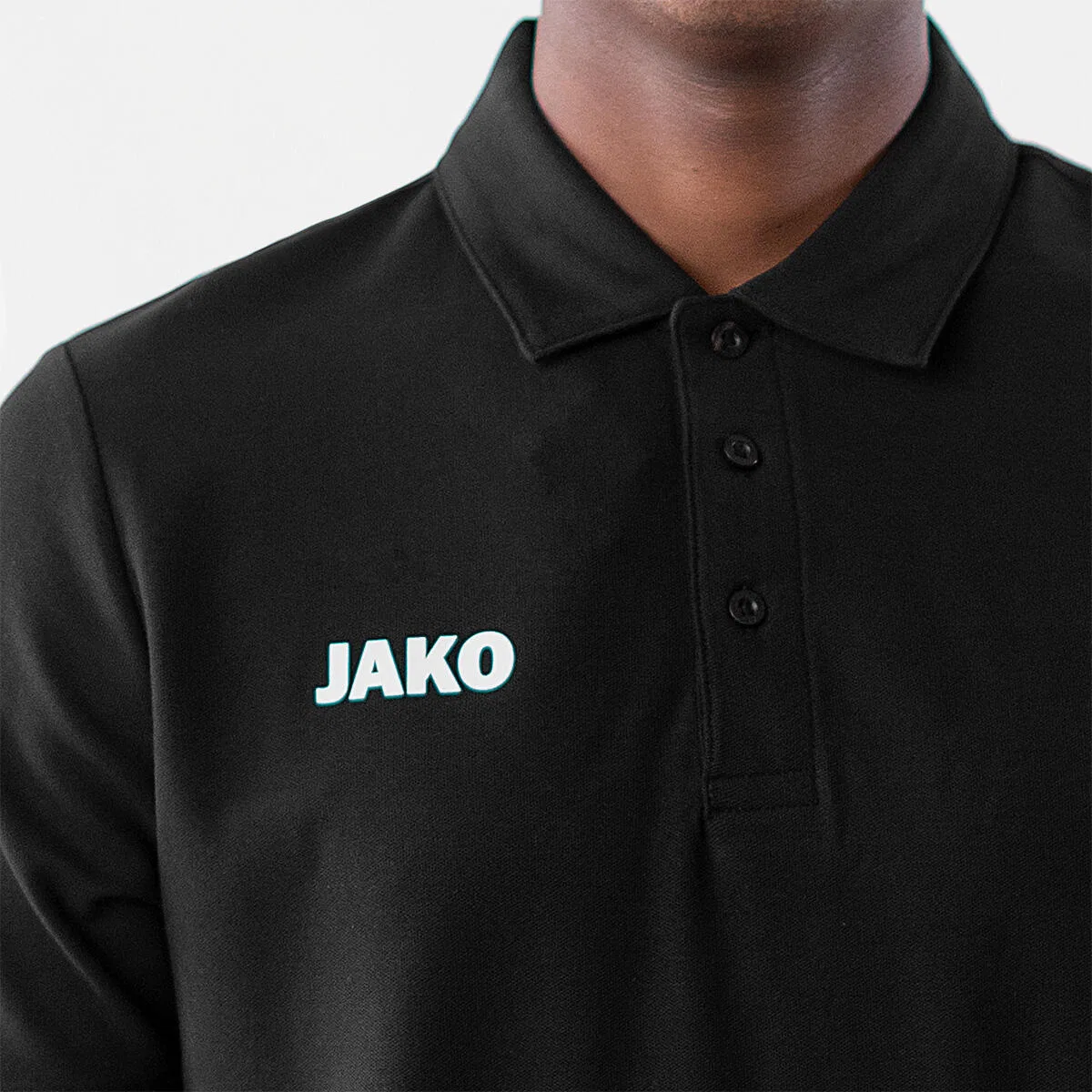 Детское поло из органического хлопка Unisex Polo Base Jako, Цвет Schwarz — фото 2