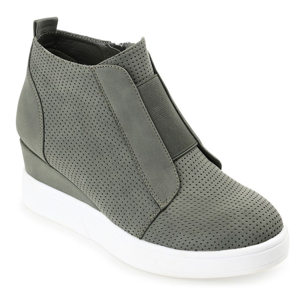Женские кроссовки на танкетке Journee Collection Clara, цвет Olive