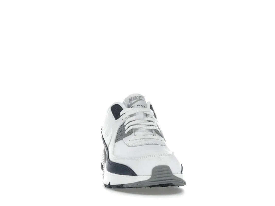 Детские кроссовки Lifestyle Nike Air Max 90, White/Light Smoke Grey-Particle Grey-Obsidian — фото 2
