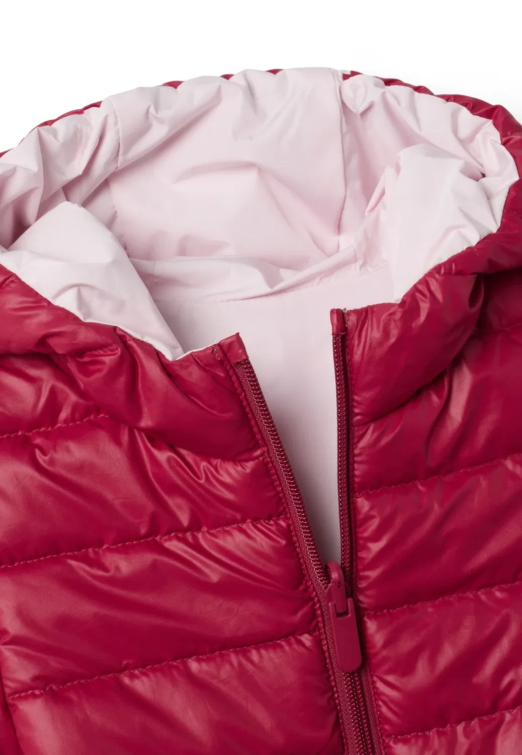 Куртка с капюшоном - зимняя куртка Ovs, Pink Red — фото 4