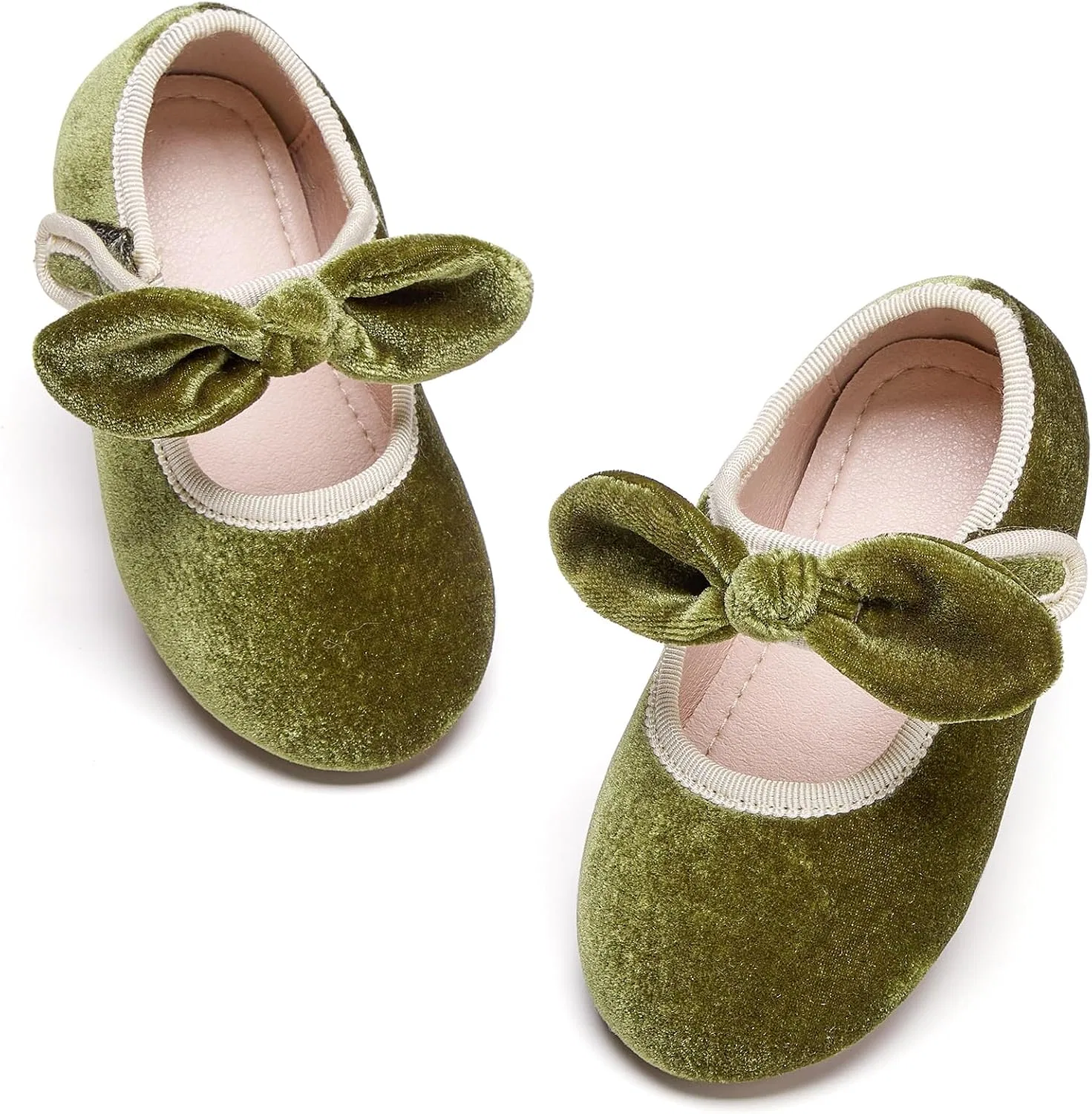 Детские балетки для девочек Mary Janes Kiderence, Green