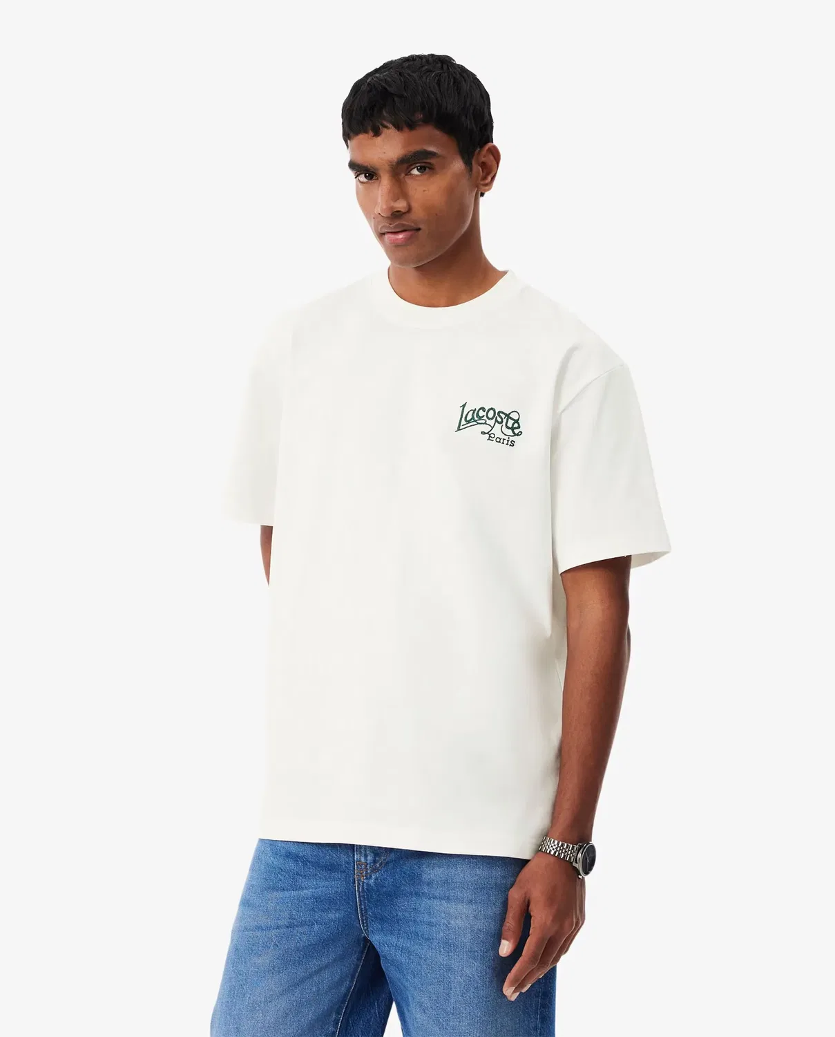 Футболка мужская Lacoste Blanco, 100% хлопок